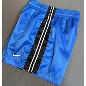 Vintage Nike Satin Shorts Mens Large 12-14 Blue Shiny Silky Glanz Athletic